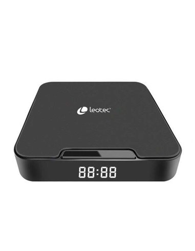 Leotec - Show 2 432 Récepteur TV Android 32 Go 4K WiFi - Bluetooth, HDMI, USB 2.0 et Ethernet