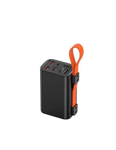 Leotec - Power Bank 30000mAh 100W PD - Compatible avec les ordinateurs portables - Écran LCD - 2x USB-A, 2x USB-C