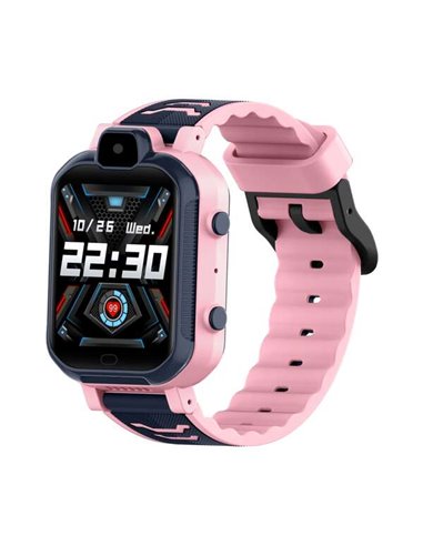 Leotec - Montre Connectée Kids Allo Max 4G Écran Tactile 1,69" - Piles GP -S, WiFi, Bluetooth - Possibilité de passer des appels