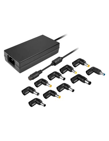 Leotec - Chargeur Automatique Universel pour Ordinateur Portable 120W - 10 Connecteurs Différents