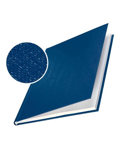 Leitz - Couvertures rigides Impressbind - 7,0 mm - Structure en lin - Reliure de haute qualité - Couleur bleue