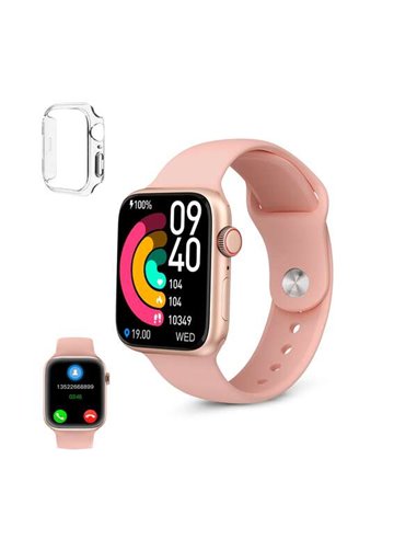 Ksix - Urban 4 Mini Smartwatch - Fréquence Cardiaque - Surveillance du Sommeil - Couleur Rose