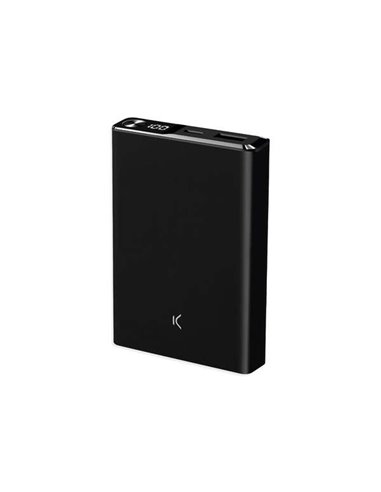 Ksix - Powerbank Magsafe 10000mAH 22,5W PD + 15W Sans Fil + Câble USB-A vers USB-C - Noir