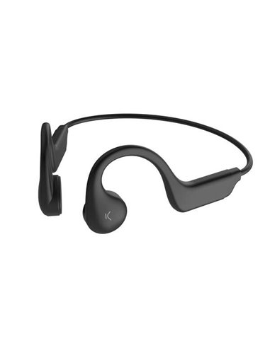 Ksix - Casque sans fil Astro - Commande tactile et vocale - Couleur Noir