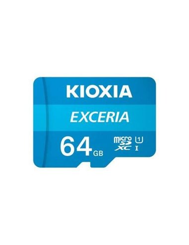 Kioxia - Carte Micro SDXC Exceria 64 Go UHS-I Classe 10 avec adaptateur