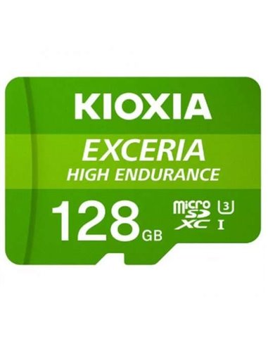 Kioxia - Carte Micro SDXC Exceria Haute Endurance 128 Go UHS-I V30 Classe 10 avec Adaptateur