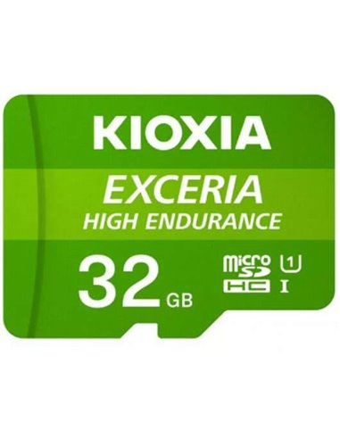 Kioxia - Carte Micro SDHC Exceria Haute Endurance 32 Go UHS-I V10 Classe 10 avec Adaptateur