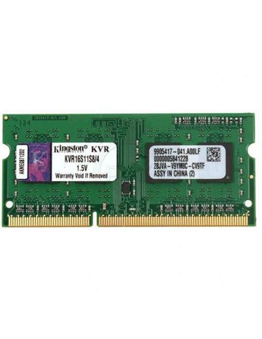 Kingston - Mémoire RAM ValueRAM SO-DIMM DDR3 1600 PC3-12800 4 Go CL11