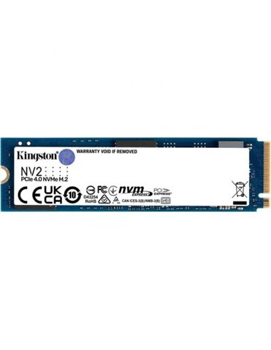 Kingston - Disque dur solide NV2 SSD M2 4 To PCIe 4.0 NVMe Gen 4x4