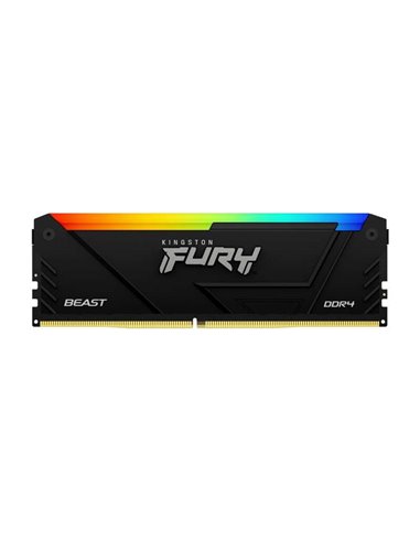 Kingston - Mémoire RAM Fury Beast RVB DDR4 2666 MHz 16 Go CL16