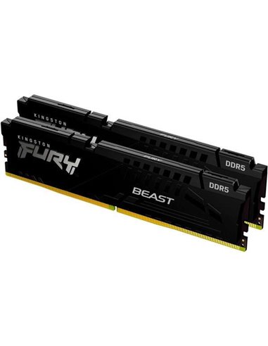 Kingston - Mémoire RAM Fury Beast DDR5 6000 MT/s 32 Go (2x16 Go) CL30 DIMM