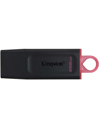 Kingston - Clé USB DataTraveler EXO -dia 256 Go - USB 3.2 Gen 1 - Avec couvercle - Clip porte-clés - Couleur noire (Pendrive)