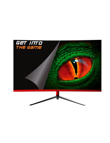 KeepOut - Moniteur de jeu LED incurvé 27" R1800 FullHD 1080p 100 Hz - Réponse 1 ms - Angle de vision 178º - 16:9 - Haut-parleurs