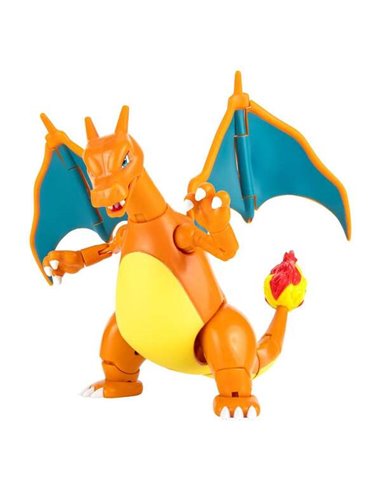 Jazwares - Select Pokemon 25th Anniversary Charizard - Figurine de collection articulée - Hauteur 15 cm environ. - Comprend une 