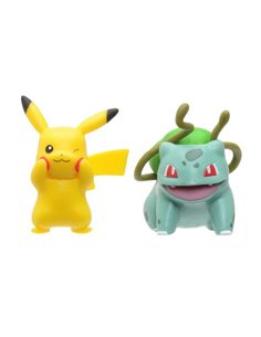 Jazwares - Pack Aléatoire de 2 Figurines de Combat Pokémon de 5cm ou 1 Figurine de 8cm - Figurine de Collection