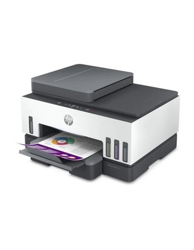 HP - Imprimante multifonction couleur Smart Tank 7605 WiFi recto verso 15 ppm