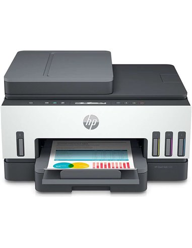 HP - Smart Tank 7305 Imprimante multifonction tout-en-un couleur recto verso WiFi 15 ppm