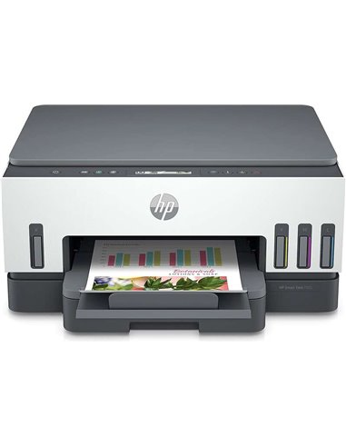 HP - Imprimante WiFi recto verso multifonction couleur Smart Tank 7005 15 ppm