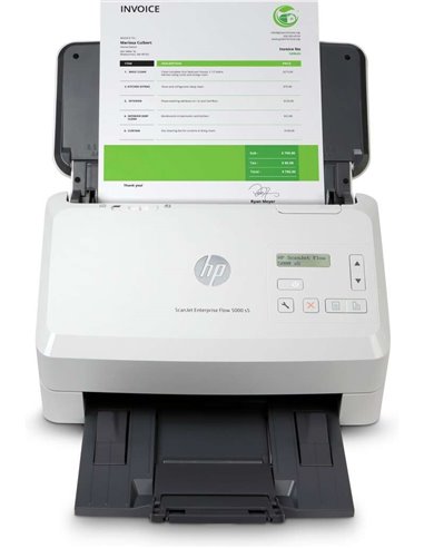 HP - Scanner de documents ScanJet Enterprise Flow 5000 s5 - Jusqu'à 65 ppm - Chargeur automatique - Double face