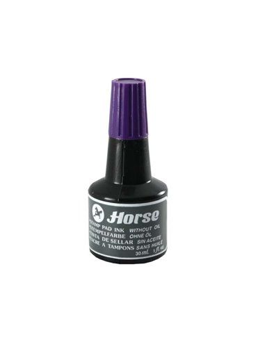 Cheval - Flacon d'encre tampon 30 ml - Sans huile - Couleur violette