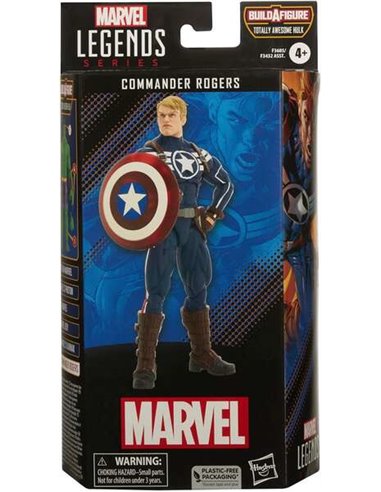 Hasbro - Marvel Legends Commander Rogers - Figurine de collection - Hauteur 15cm env.