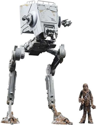 Hasbro - Disney Star Wars Vintage Collection Épisode VI Le Retour du Jedi Walker AT-ST + Chewacca - Figurines à collectionner