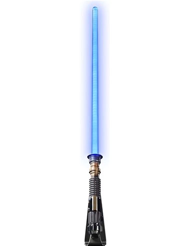 Hasbro - Disney Star Wars The Black Series Réplique du sabre laser Obi-Wan Kenobi Force FX Elite - Échelle 1:1 - Effets lumineux