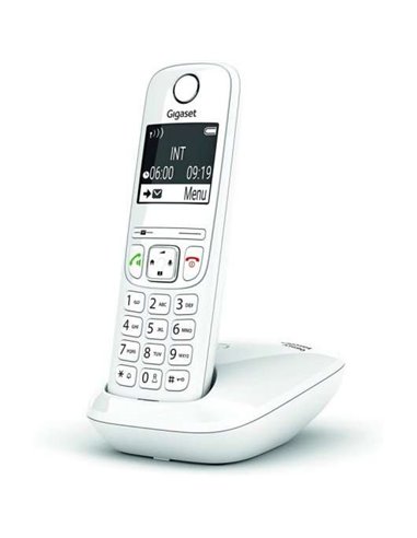 Gigaset - Téléphone sans fil AS690 Dect - Écran N/B - Contrôle du volume - Batterie longue durée