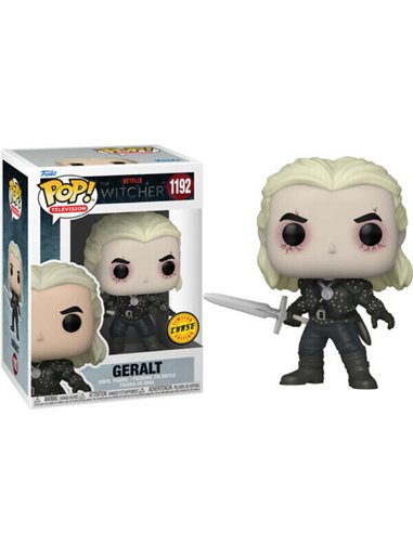 Funko Pop - Télévision The Witcher Geralt de Riv avec Option Chase - Figurine Vinyle - Hauteur 9cm env.