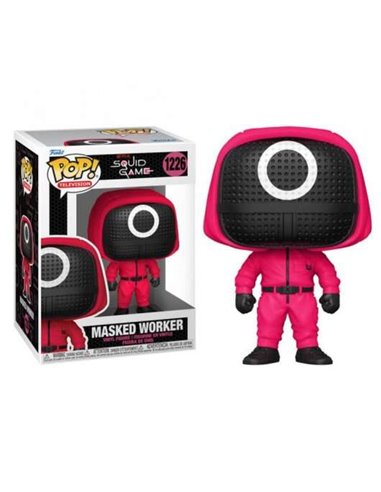 Funko Pop - Television The Squid Game Red Soldier Circle Mask - Figurine Vinyle - Hauteur 9cm env.