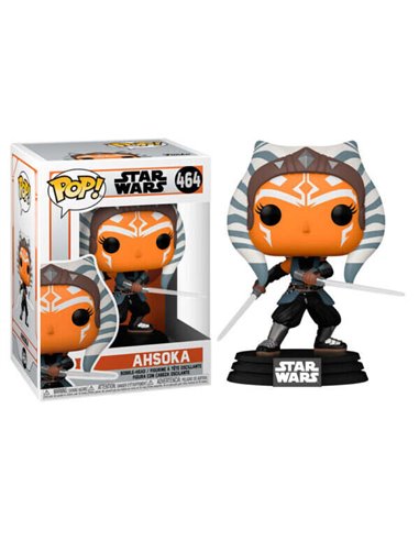 Funko Pop - Star Wars Le Mandalorien Ahsoka avec Sabres - Figurine Vinyle - Hauteur 9cm env.