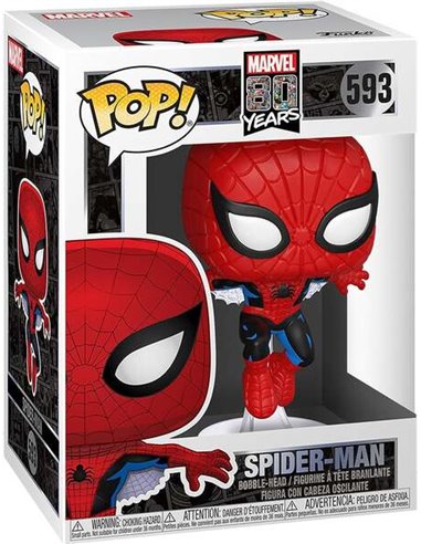 Funko Pop - Marvel Spider-Man 80ème Première Apparition - Figurine Vinyle - Hauteur 9cm env.