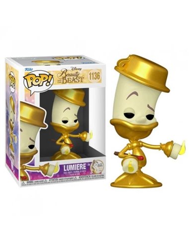 Funko Pop - Disney La Belle et la Bête Lumière - Figurine Vinyle - Hauteur 9,5cm env.