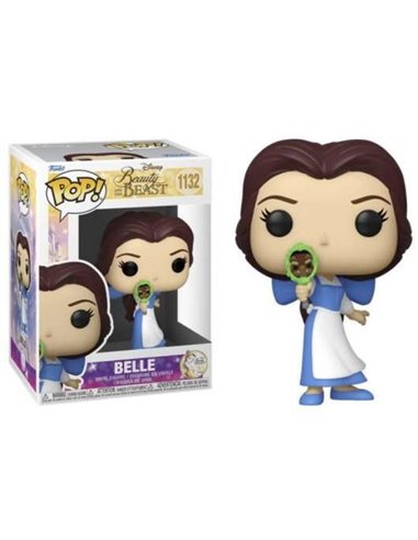 Funko Pop - Disney La Belle et la Bête Belle avec Miroir - Figurine Vinyle - Hauteur 9,5cm env.