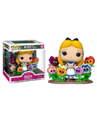 Funko Pop - Disney Alice au Pays des Merveilles 70E Alice avec des Fleurs - Figurine Vinyle - Hauteur 9,5cm env.