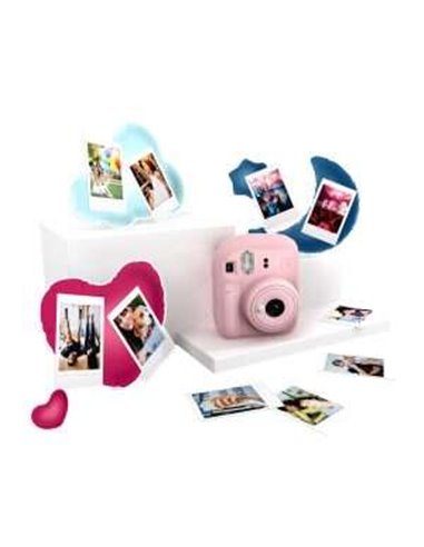 Fujifilm - Pack Appareil Photo Instantané Best Memories Instax Mini 12 Blossom Rose + Film Instax Mini 10 unités. + 3 Cadres Pho