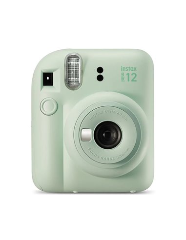 Fujifilm - Appareil photo instantané Instax Mini 12 vert menthe - Taille d'image 62x46 mm - Flash automatique - Exposition autom