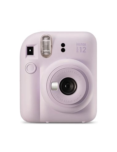 Fujifilm - Appareil photo instantané Instax Mini 12 Lilas Violet - Taille d'image 62x46 mm - Flash automatique - Exposition auto