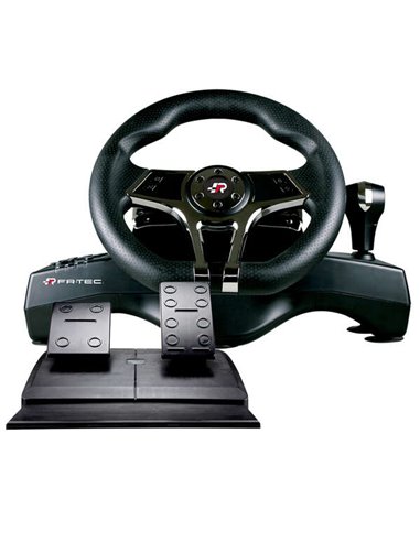 FR-Tec - Volant Hurricane Wheel MKII Compatible PC, PS4, PS3 et Switch - Volant avec Cames et Changement Séquentiel - Pédales de