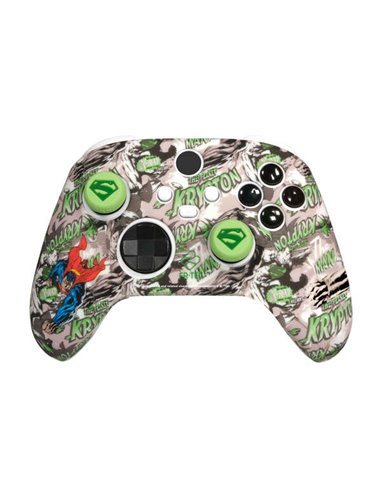 FR-Tec - Ensemble silicone et grip pour manette Xbox Series X/S - Esthétique Kryptonite - Coque en silicone velouté - Poignées a