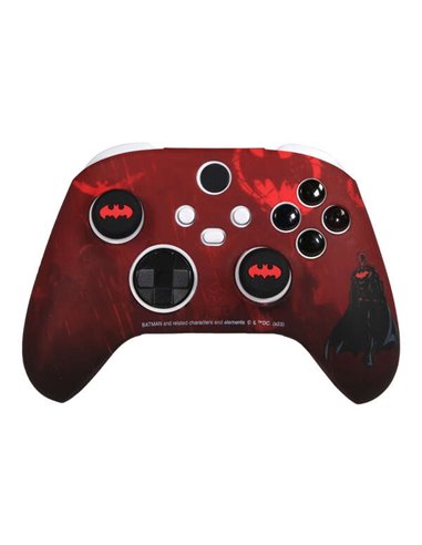 FR-Tec - Ensemble Coque + Grips en Silicone Lisse et Velouté pour Manette Xbox Series X/S - Design Batman - Grips avec Logo Batm