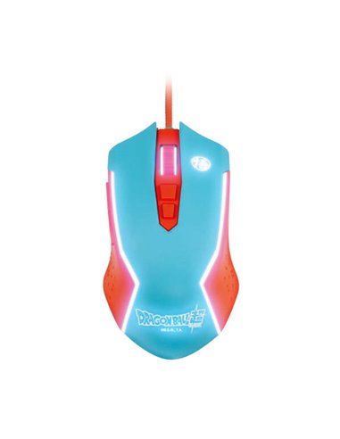 FR-Tec - PC Dragon Ball Super Mouse Goku - Design ergonomique - Lumière LED RVB - Contrôle Dpi (800-8000) - Patins coulissants -