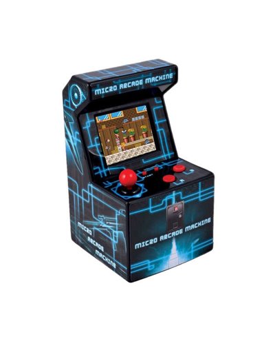 FR-Tec - Ital Mini Arcade Machine - Écran TFT 2,5" - 250 jeux rétro - Alimenté par 3 piles AA - Volume réglable - Mesures 15X9X8