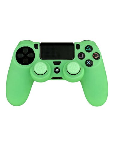 FR-Tec - Étui de Protection + Poignées Antidérapantes Glow in The Dark pour Dualshock - Glow in the Dark - Couleur Vert