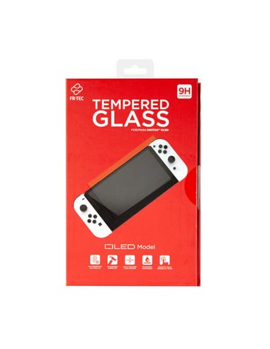 FR-Tec - Switch Oled Verre Trempé - Protecteur d'écran Transparent - Anti-Rayures et Anti-Casse - Tactile - Modèle Oled - Couleu