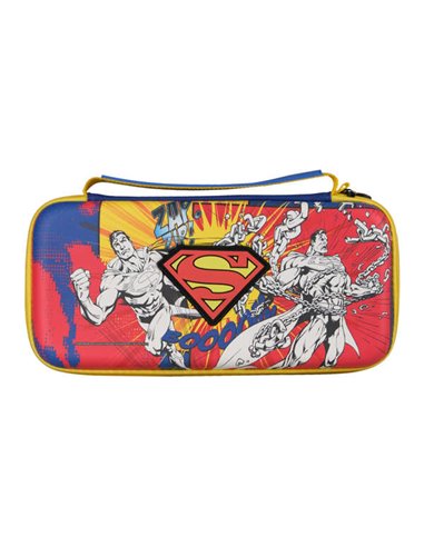 FR-Tec - Sac Superman Premium pour Nintendo - Switch - Compatible avec tous les modèles - Étui de haute qualité avec support int