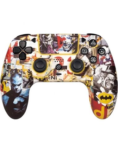 FR-Tec - Manette/Gamepad Batman PC, PS4 Bluetooth - Rétroéclairage RGB - Vibration - Autonomie jusqu'à 10h