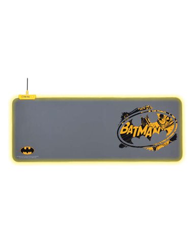 FR-Tec - Clavier et Tapis de Souris Batman XL - Lumière LED sur les Bords - Design Antidérapant - Différents Modes d'Éclairage