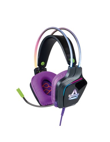 FR-Tec - Casque Gaming avec Lumière RGB - Contrôle du Volume et Muet sur Câble - Microphone Flexible - Haut-Parleur 50 mm - Jack