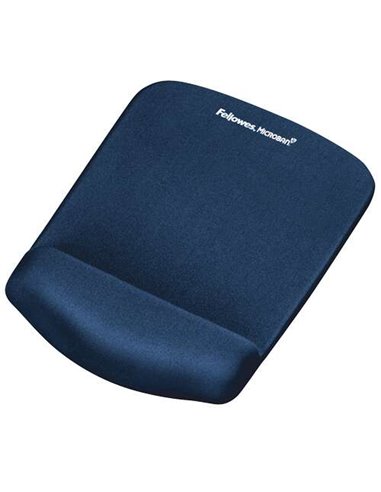 Fellowes - Tapis PlushTouch avec repose-poignet Foam Fusion - Confort supérieur - Protection antibactérienne - Base antidérapant